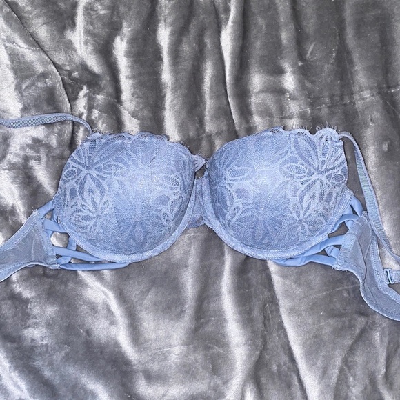 Sparkly Blue Pink VS bra. 32DD. - Picture 1 of 4